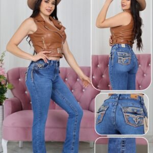 Shicas Pantalón Dama Slim Boot Modelo 2596